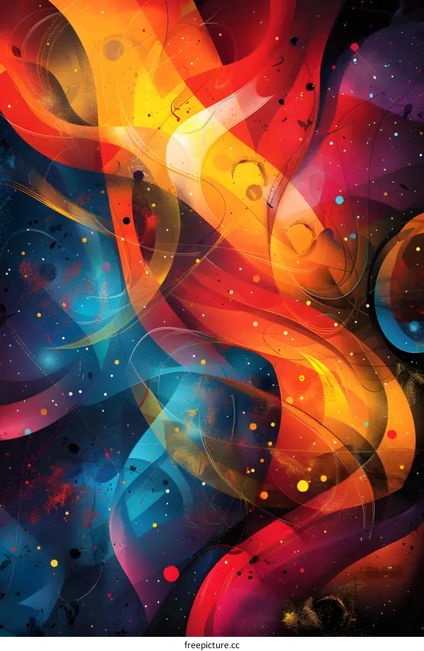 Colorful abstract painting