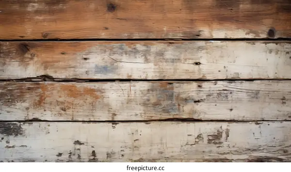 Weathered Rustic Aged Wooden Fence Boards Texture Background
