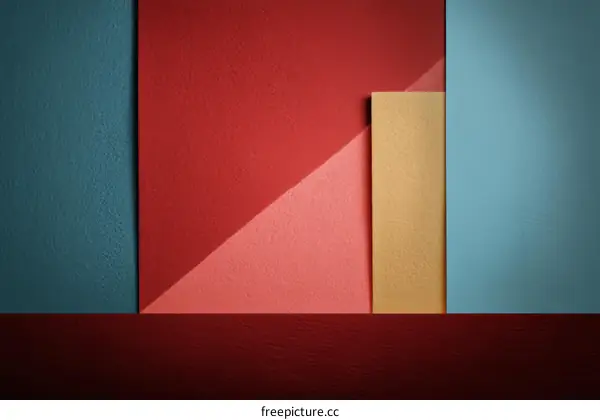 Abstract Geometric Color Blocks Background Design