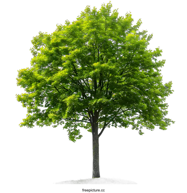 [Transparent Background PNG]Green Tree Isolated on White Background