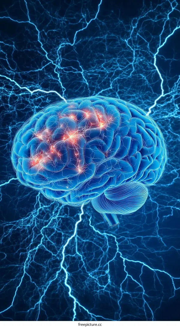 Brain Activity Visualized with Electrical Impulses