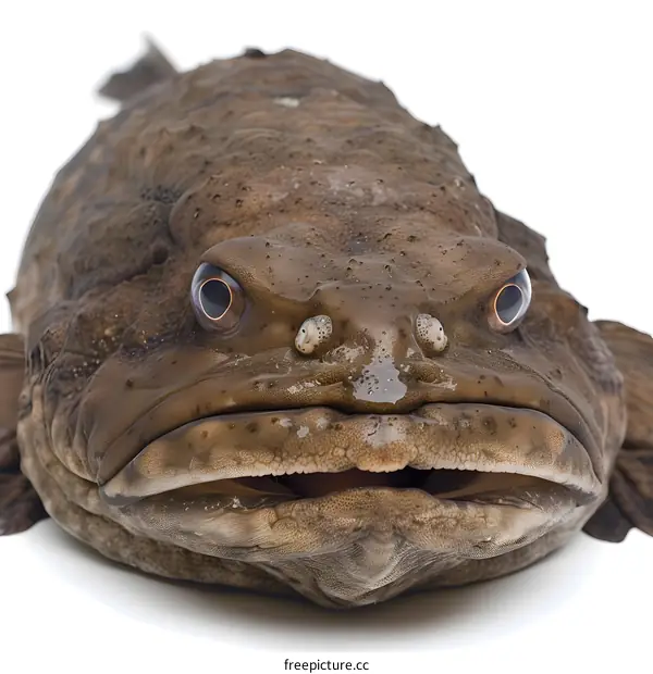 Close Up Portrait of a Toadfish