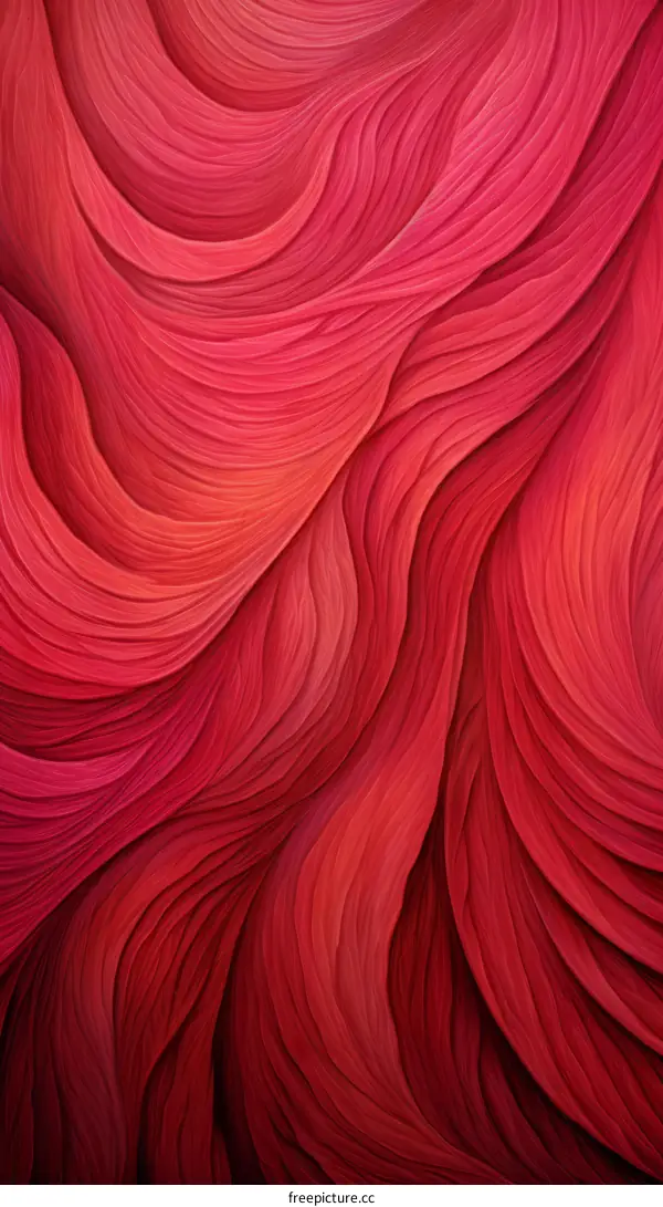 Red flowing curves