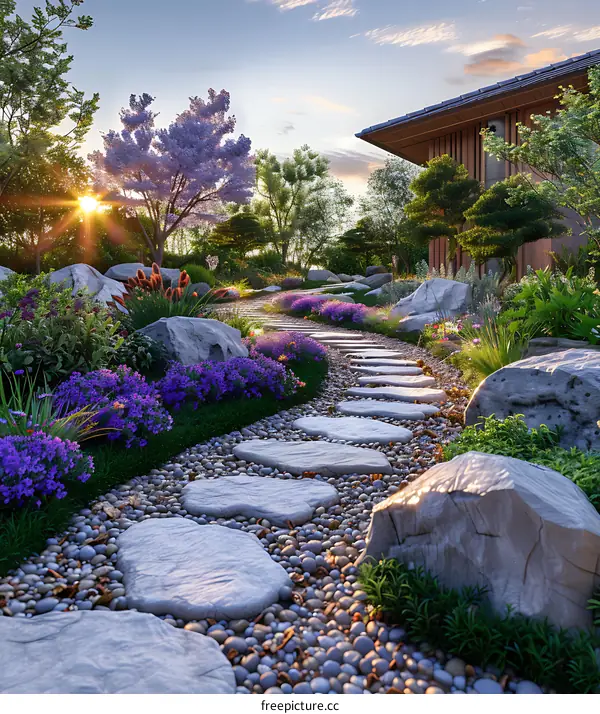 Japanese Garden Design的效果图