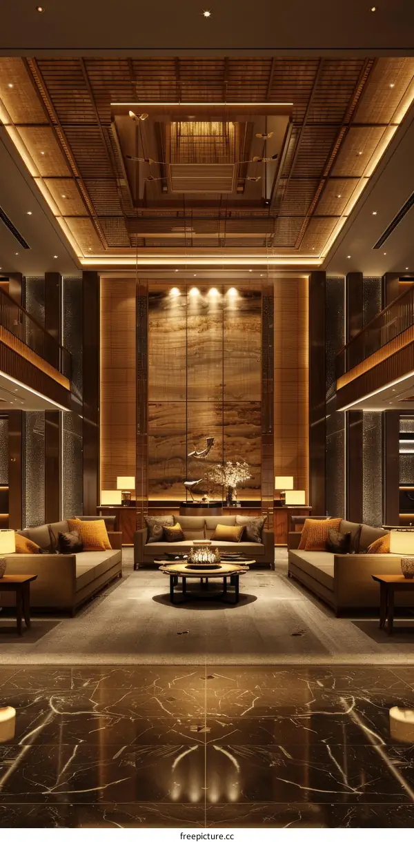Chic and Modern Hotel Lobby Interior Design