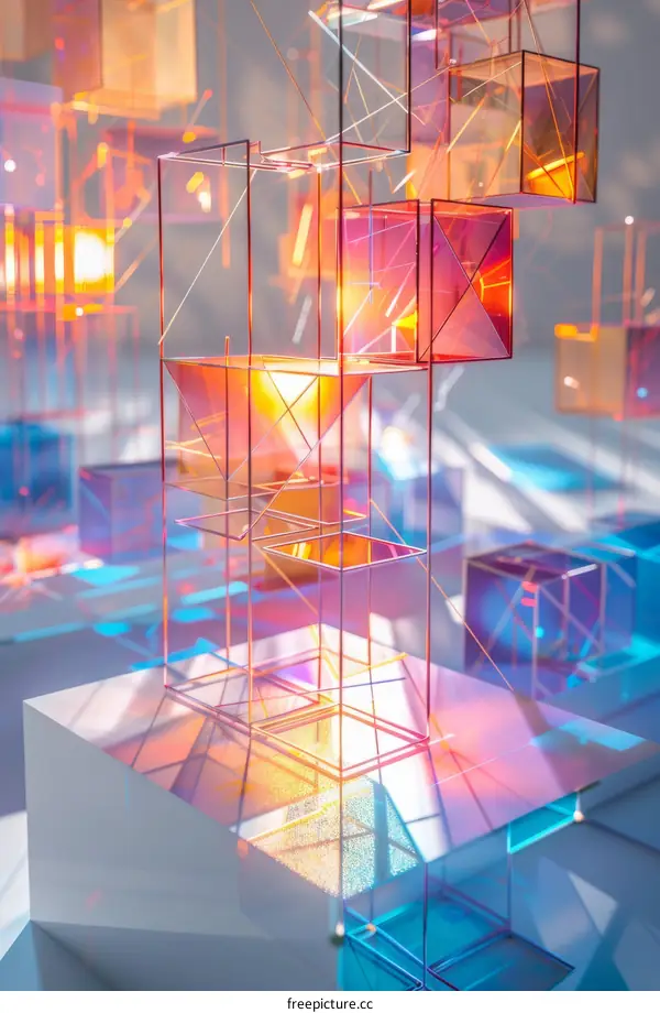 Geometric Light and Shadow Installation