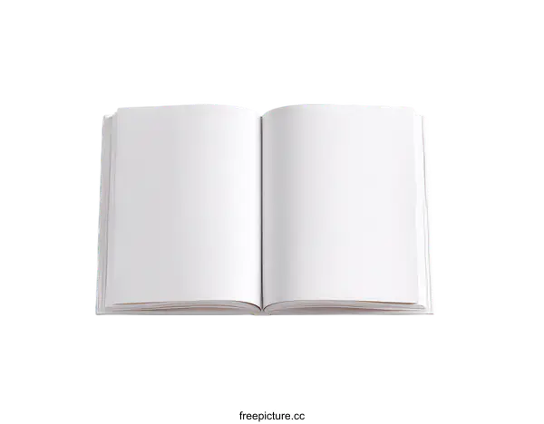 [Transparent Background PNG]Open Book on a Light Blue Background