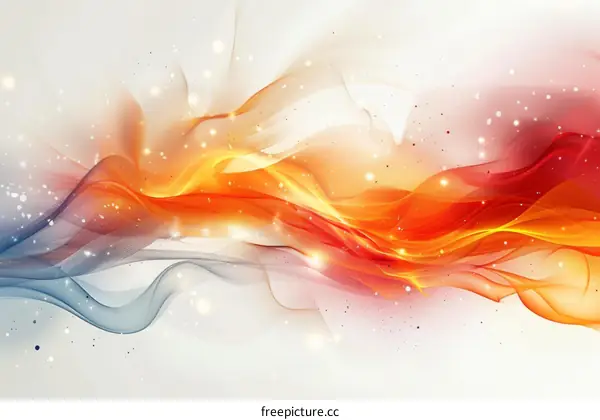 Abstract Colorful Flowing Lines