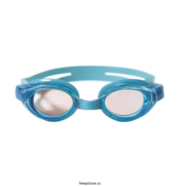 [Transparent Background PNG]Light Blue Swimming Goggles
