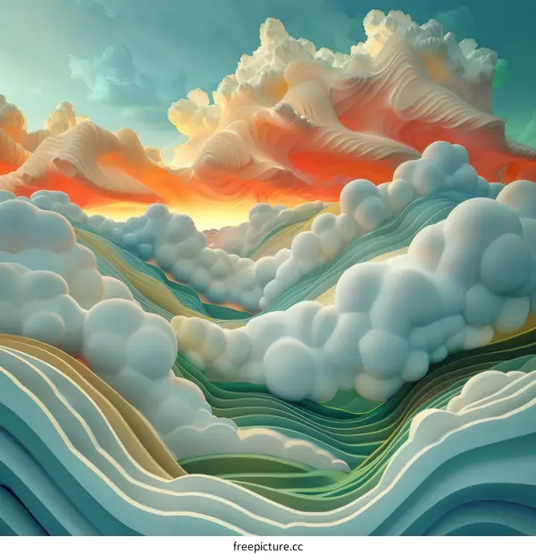 Sunrise Over Majestic Mountaintops with Golden Rays