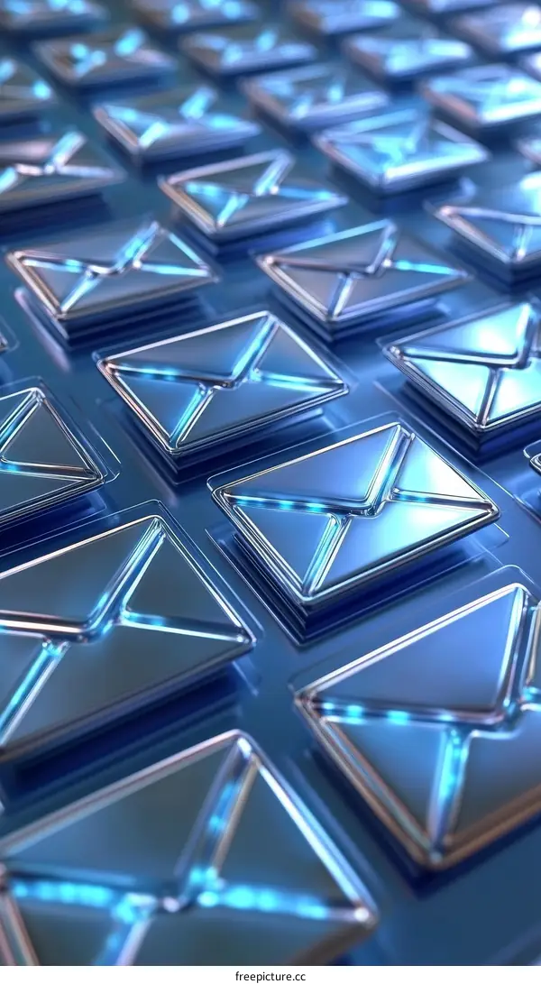 Abstract Email Icons Background