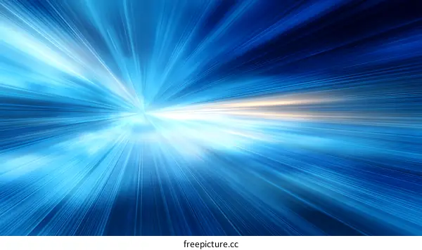 Abstract Blue Speed Light Lines Background