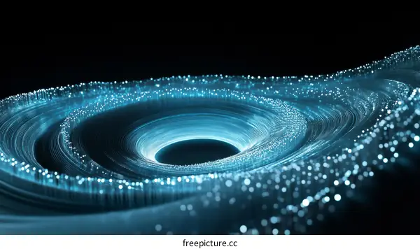 Abstract Light Spiral Design