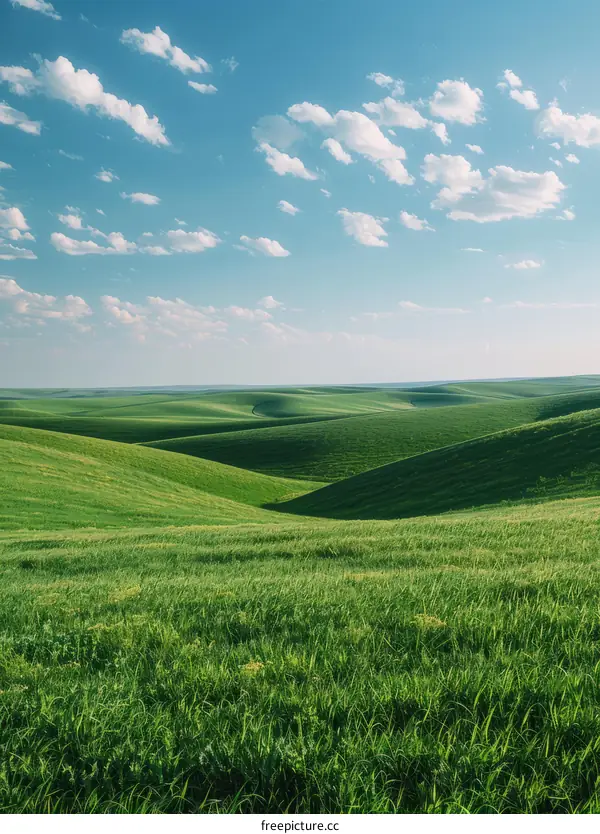 Blue Sky and Green Hills