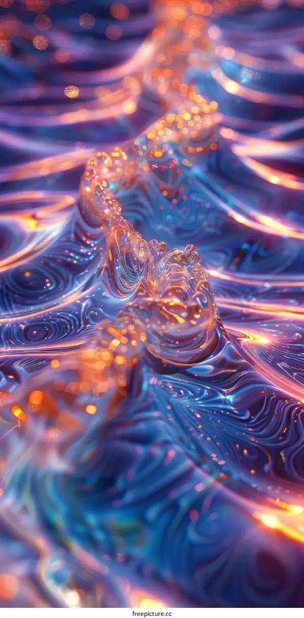 Abstract Liquid Surface Background