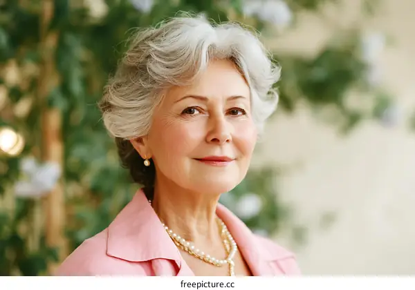 Portrait of a Mature Caucasian Woman