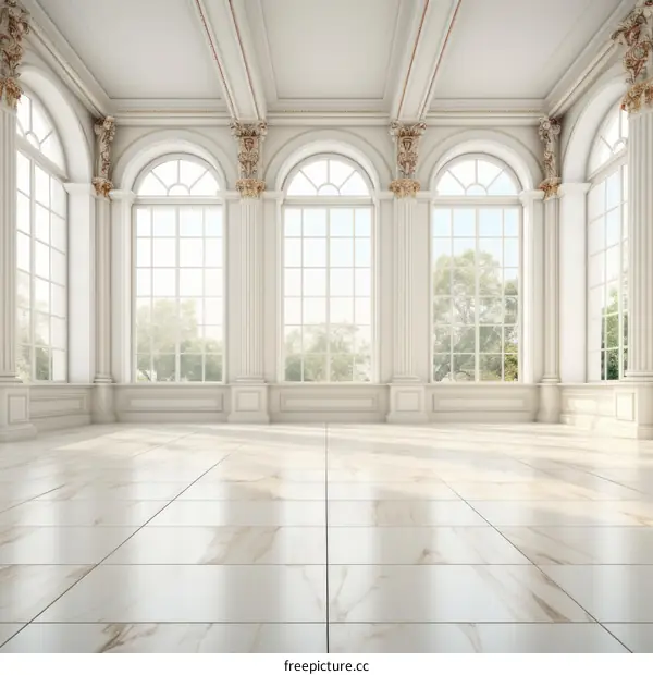 Grand Hall with Ornate Details