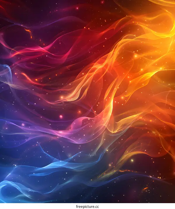 Wavy abstract background