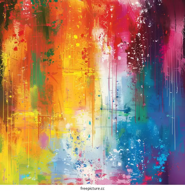 Colorful abstract painting