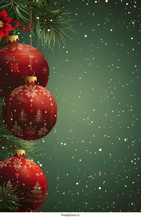 Christmas balls with Christmas decoration