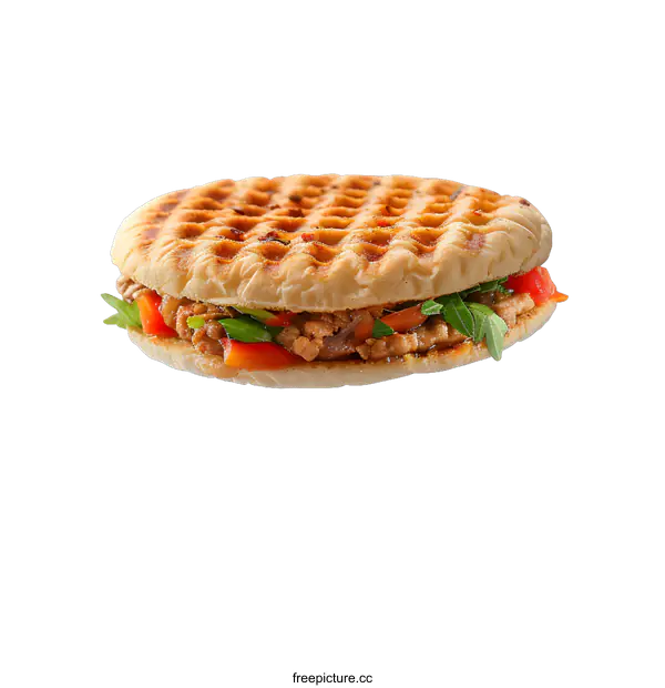 [Transparent Background PNG]A doner kebab sandwich with no background