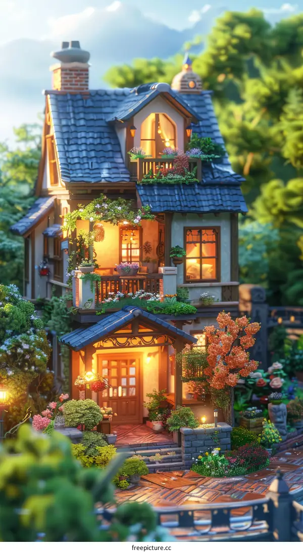 Cozy Cottage Nestled in a Lush Garden