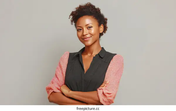 Confident African American Woman Portrait