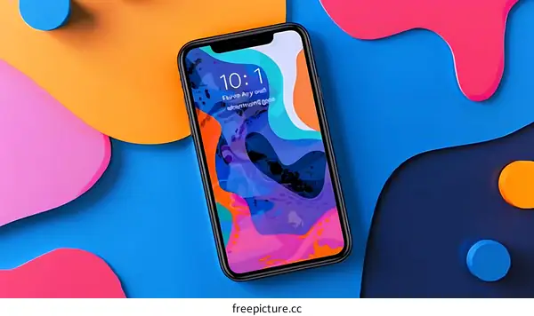 Abstract Phone Wallpaper Colorful Design