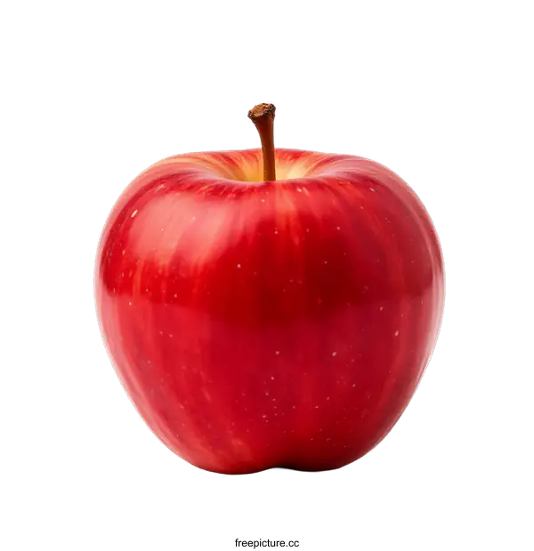 [Transparent Background PNG]Red Apple Isolated on transparent background