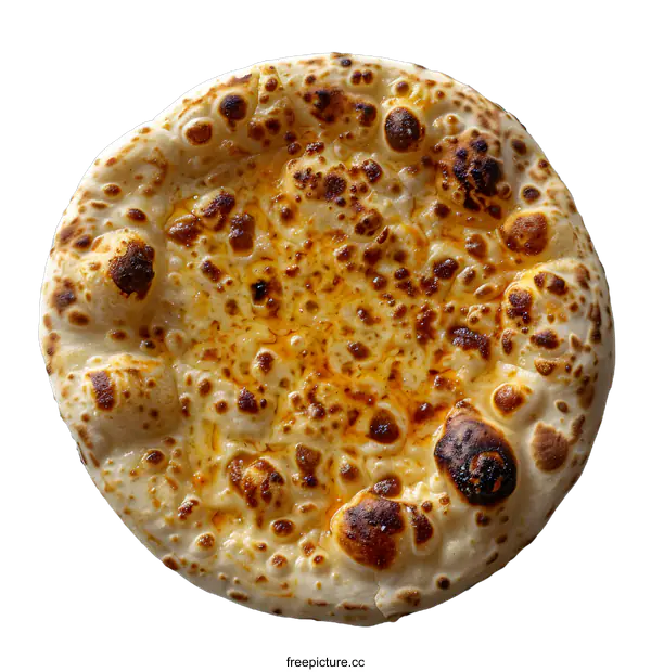 [Transparent Background PNG]Freshly Baked Cheese Pizza on White Background