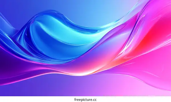 Abstract Liquid Forms in Vibrant Colors