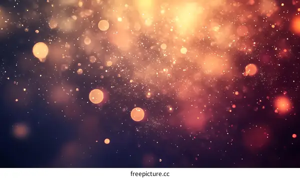 Golden Bokeh Background Image