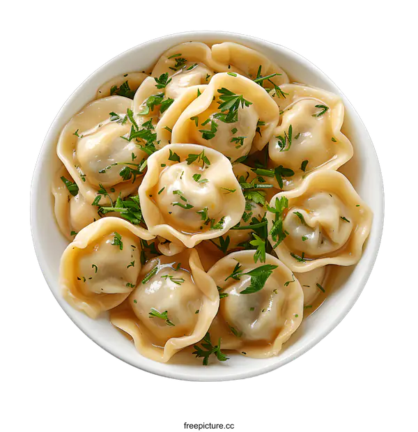 [Transparent Background PNG]dumplings in bowl