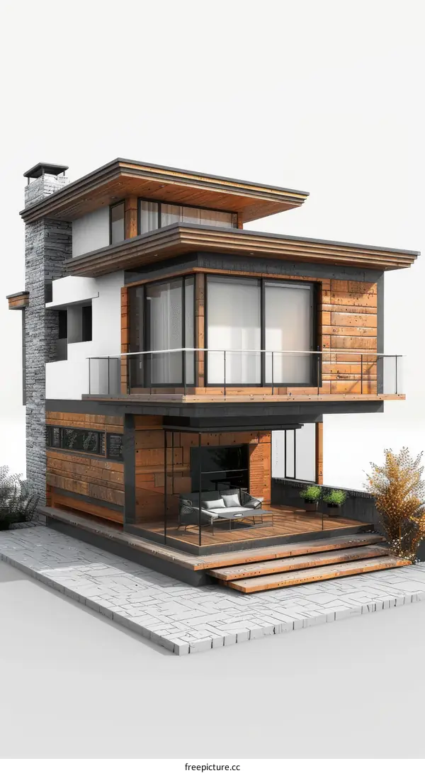 Modern Wooden House Exterior Design