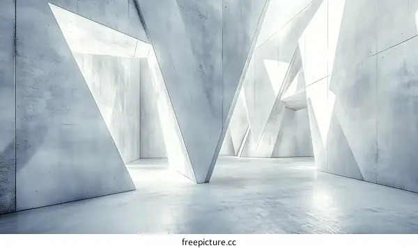 Modern Concrete Architectural Interior Design