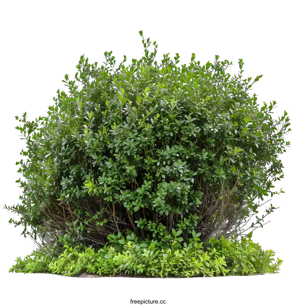[Transparent Background PNG]Green Bush Isolated On White Background
