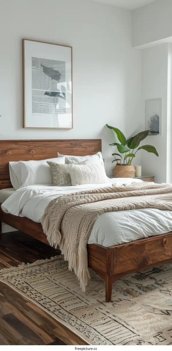 cozy minimalist bedroom interior design