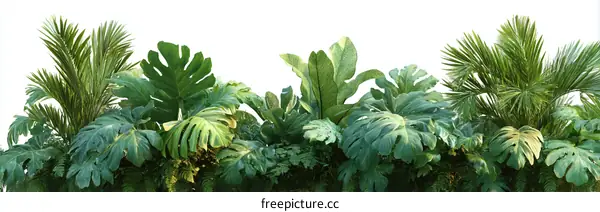 Tropical Plants Border Design