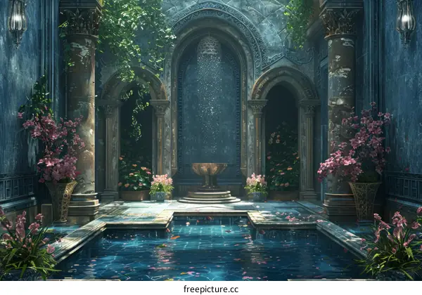 An Enchanting Garden Courtyard