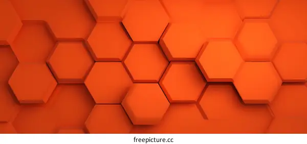 Abstract Geometric Pattern of Hexagons