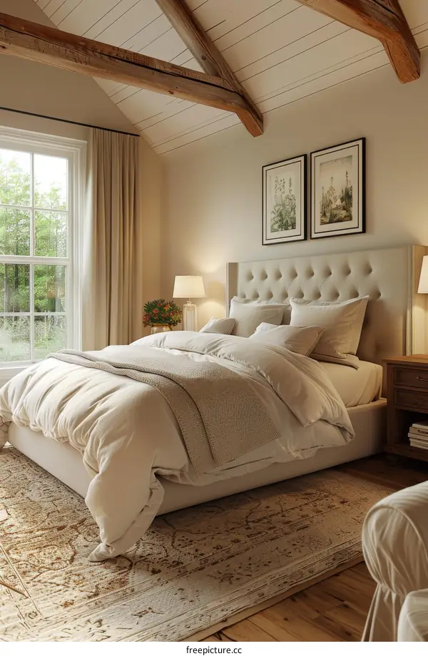 Cozy Farmhouse Bedroom Interior Design