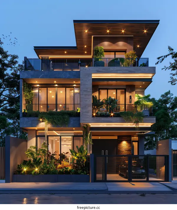 Modern Villa House and Swimming Pool in Ho Chi Minh City, Vietnam