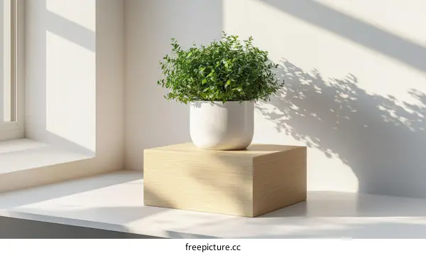 Minimalist Home Decor with Plant