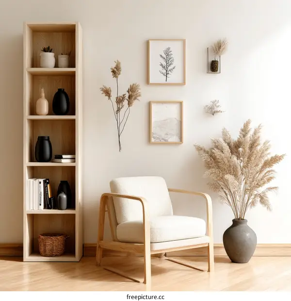 Cozy Modern Boho Living Room Interior Design