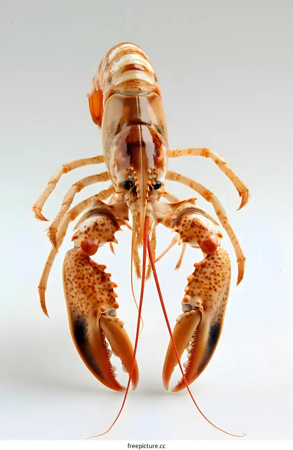 A close up of a lobster
