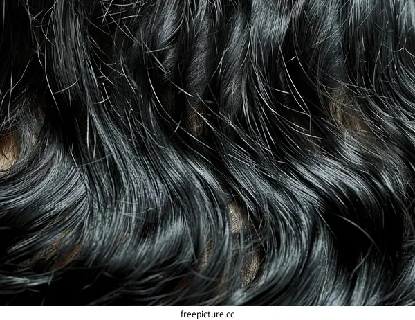 Black Hair Texture Close-Up