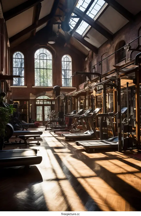 Vintage Industrial Style Gymnasium