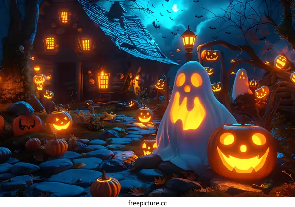 Halloween Pumpkin House