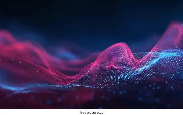 Abstract Digital Waveform Illustration