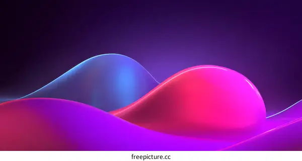 Abstract Flowing Shapes in Vibrant Colors